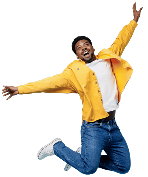 INVIERTE EN TU FUTURTO CON UN DTF (Feliz saltando)